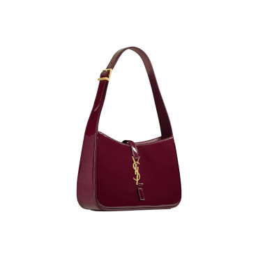Red Wine Buckle Shoulder Bag
