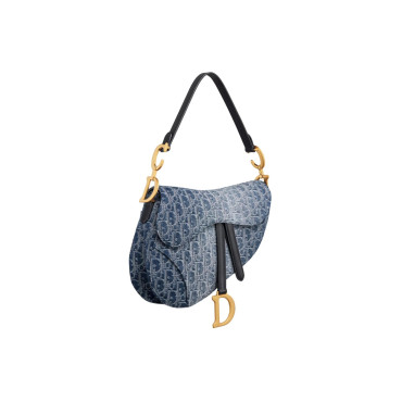 Blue Saddle Shoulder Bag