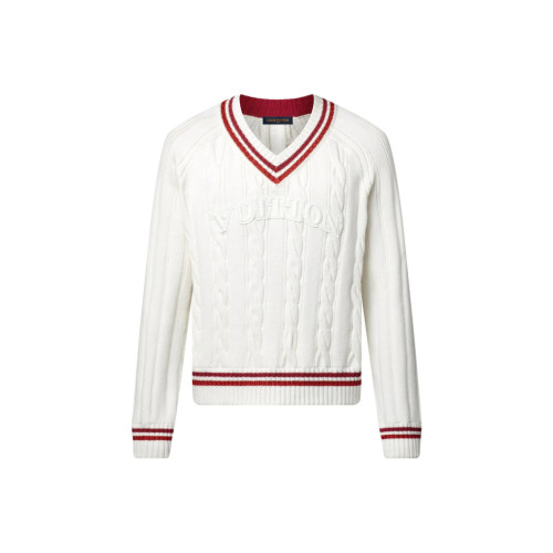 Louis Vuitton White Men's Sweater