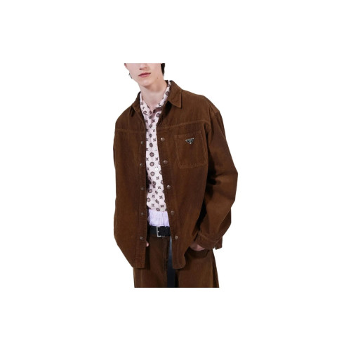 Prada Brown Men's Shirt
