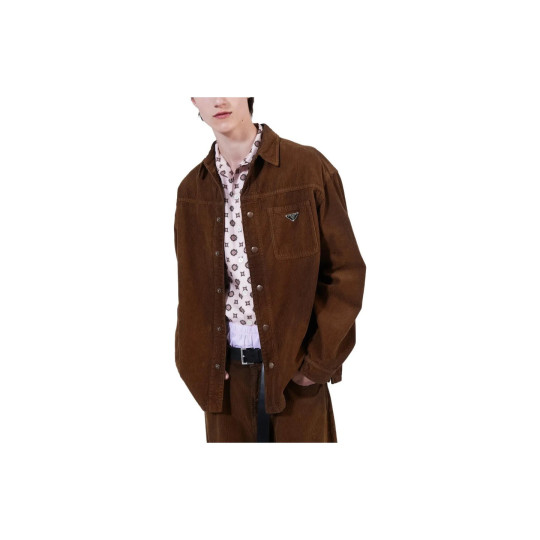 Prada Brown Men's Shirt