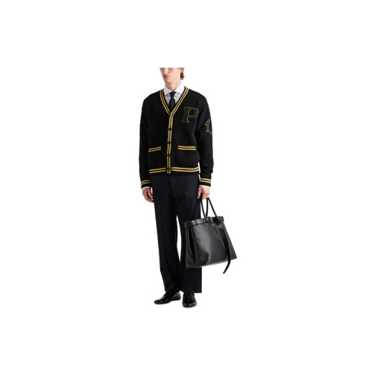 Prada Black Men's Cardigan