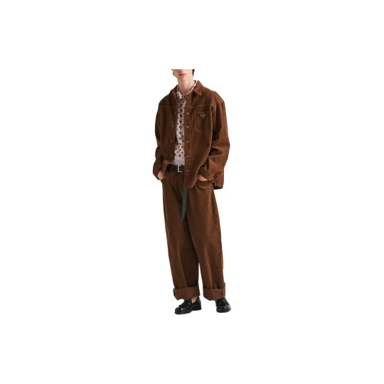 Prada Brown Men's Shirt