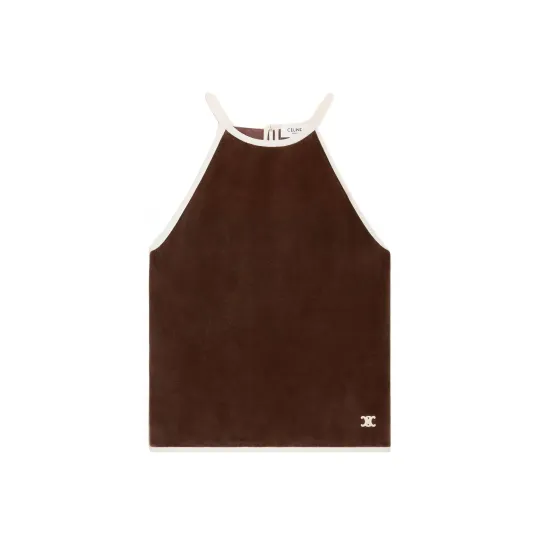 Contrast Velvet Top