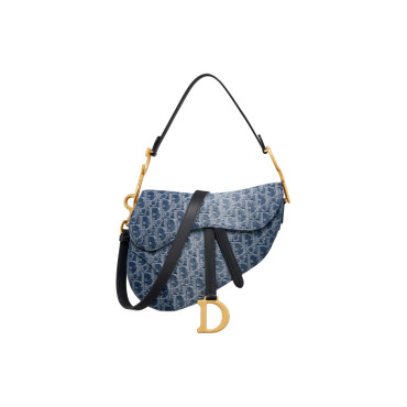 Blue Saddle Shoulder Bag