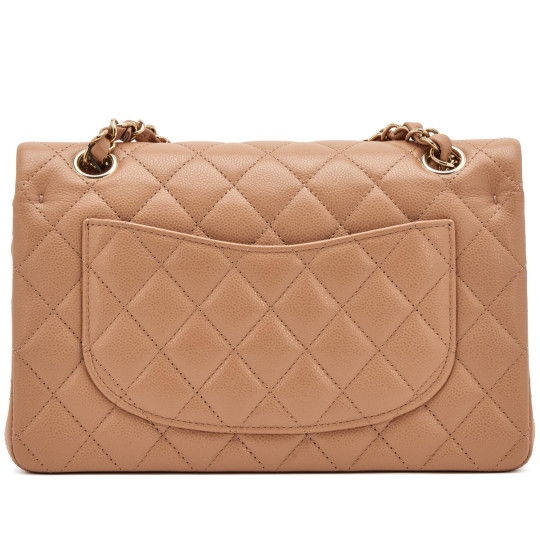 Classic Flap Bag Lambskin Dark Beige