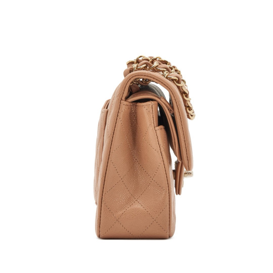 Classic Flap Bag Lambskin Dark Beige