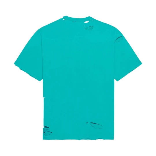 Destroyed Flatground T-Shirt ‘Turquoise/White'