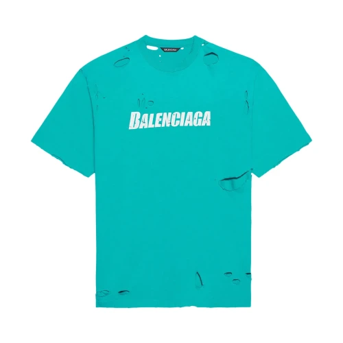 Destroyed Flatground T-Shirt ‘Turquoise/White'