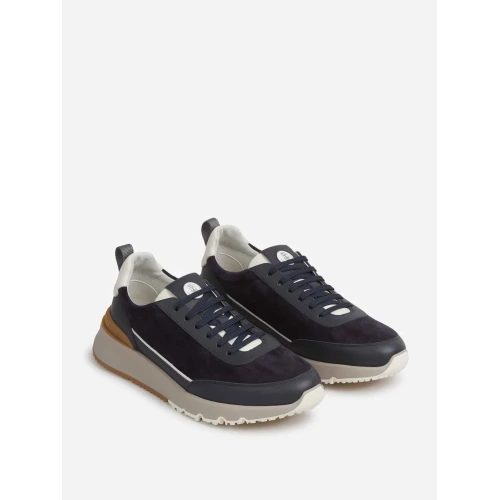 Suede Runner Sneakers - Black