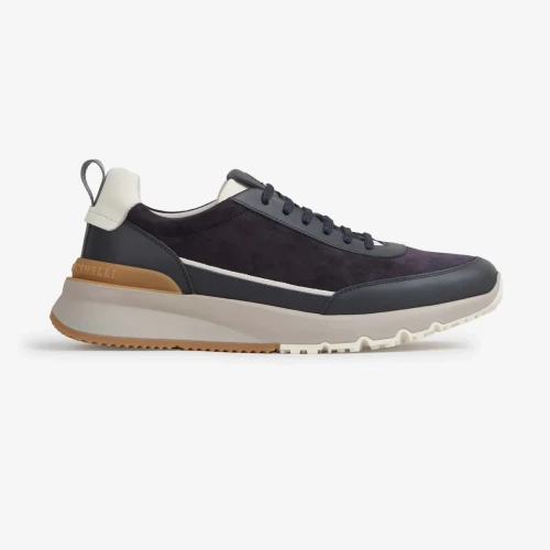 Suede Runner Sneakers - Black