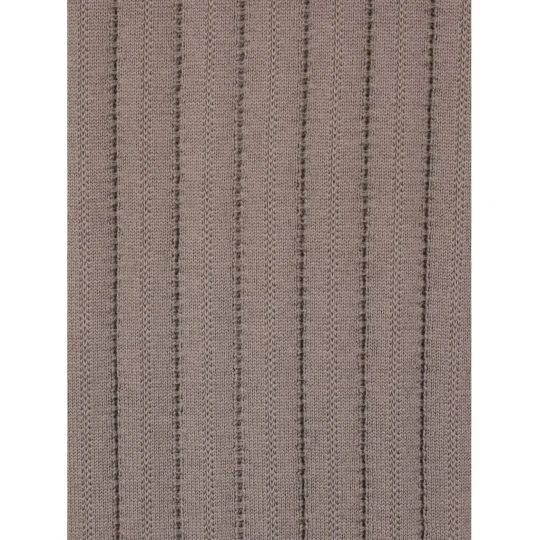 Ribbed Knit Short-Sleeve Polo Cardigan