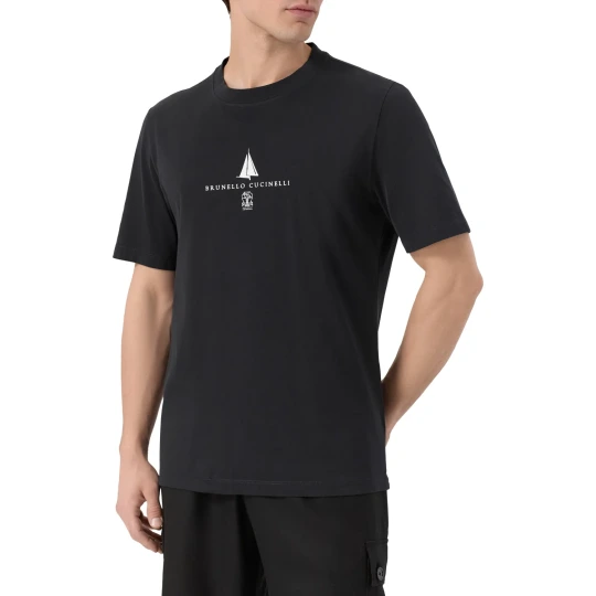 Sailboat Print T-Shirt