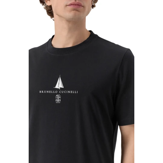 Sailboat Print T-Shirt