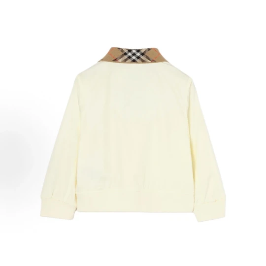 Hayfield Cotton Check-Collar Bomber Jacket