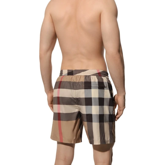 Exploded Check Swim Shorts