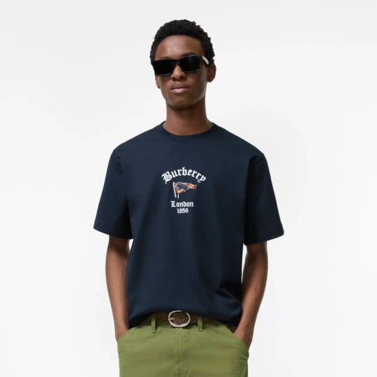 London 1856 Embroidered Logo T-Shirt