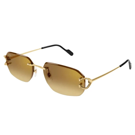 Gold Aviator Sunglasses