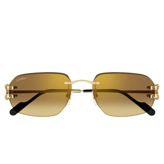 Gold Aviator Sunglasses