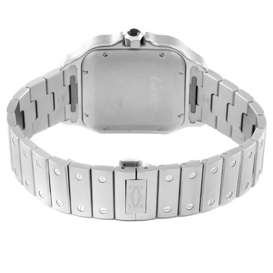 Santos Stainless Steel DLC Grey Dial Mens Watch WSSA0037