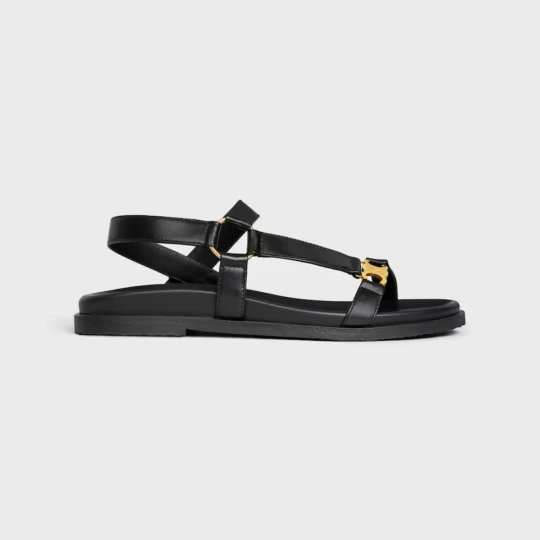 MAUD SANDAL WITH TRIOMPHE IN CALFSKIN