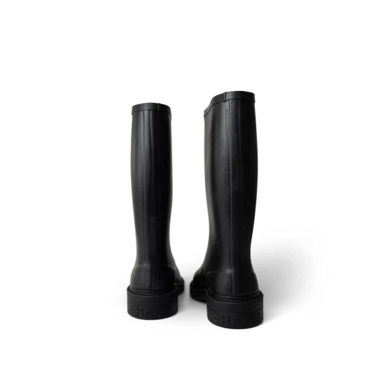 Caoutchouc, black & white Rain Boots