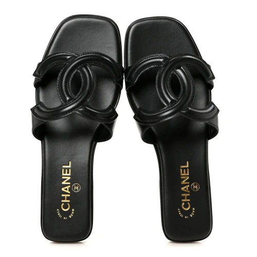 Lambskin Black Mules