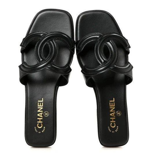 Lambskin Black Mules