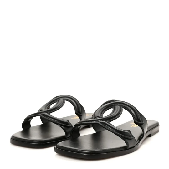 Lambskin Black Mules