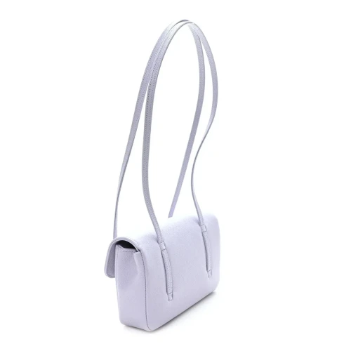 Shiny Caviar Mini Preppy Coco Shoulder Bag Purple