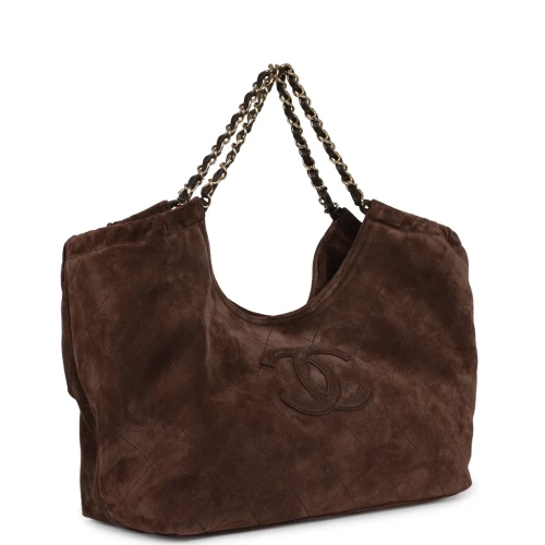 Small CC Cabas Hobo Dark Brown Bag