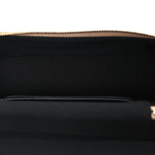 Suede & Lambskin Top Handle Slim Vanity Case Bag