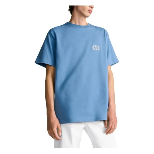 Oversized CD Icon Blue T-Shirt