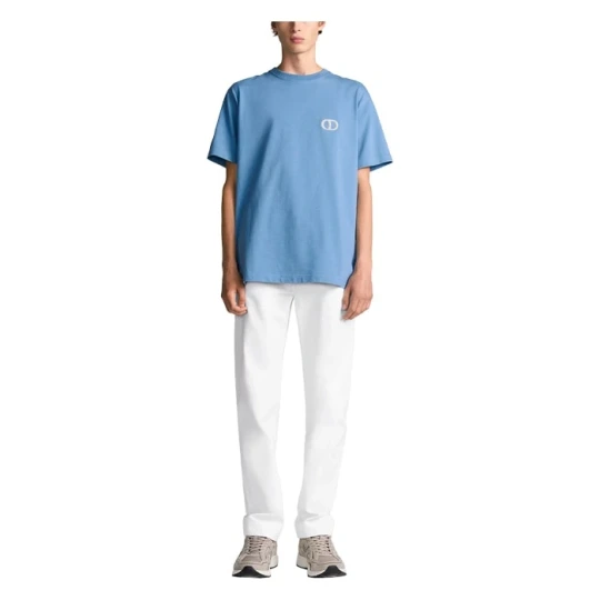 Oversized CD Icon Blue T-Shirt