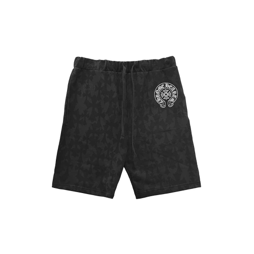 Black Tonal Monogram Horseshoe Shorts