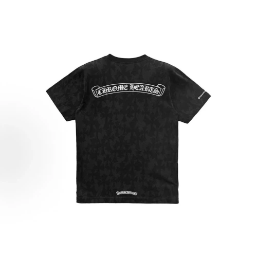 Crosses All Over Horseshoe Black T-Shirt