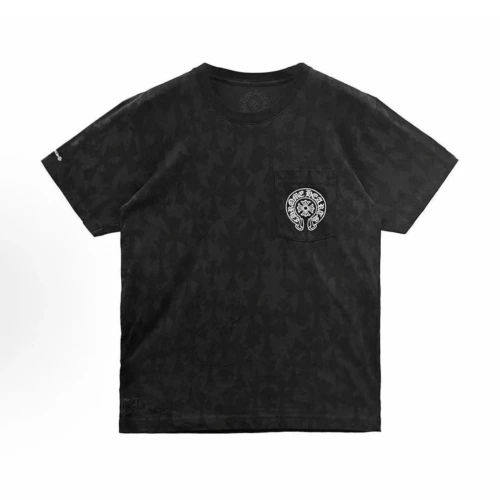 Crosses All Over Horseshoe Black T-Shirt