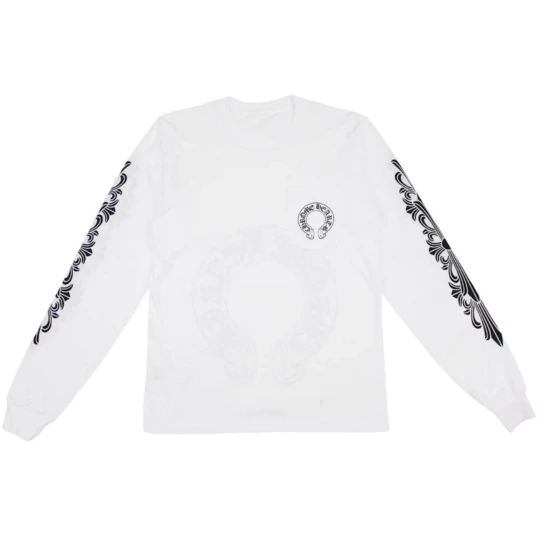 Floral Horseshoe Long Sleeve T-shirt