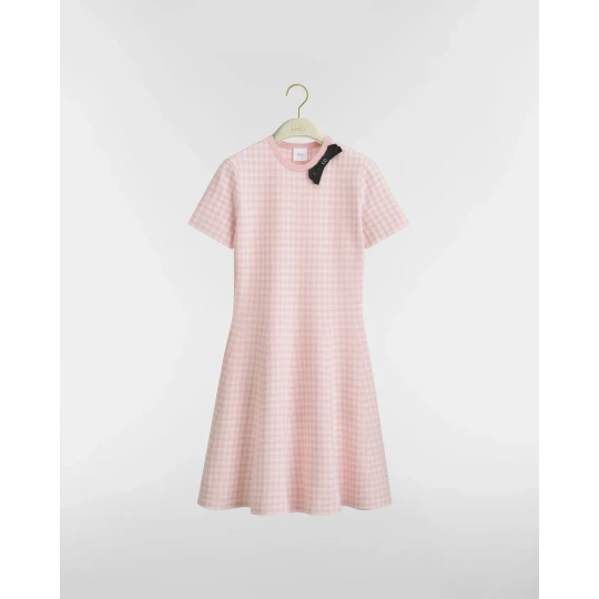 Dioriviera Short Flared Dress Pink Check