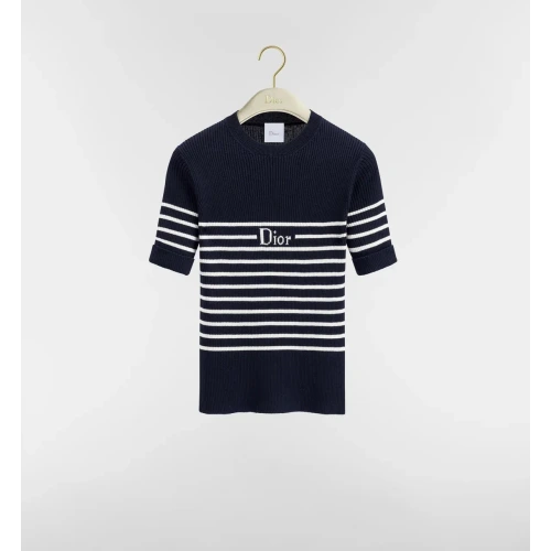 Dioriviera Short-Sleeved Fitted Sweater