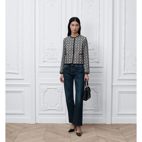 Macrocannage Cropped Jacket