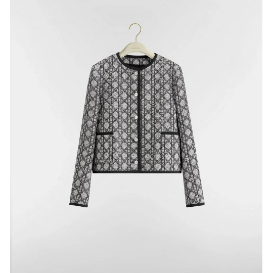 Macrocannage Cropped Jacket
