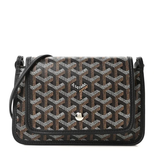 Goyardine Plumet Wallet Clutch Black Bag