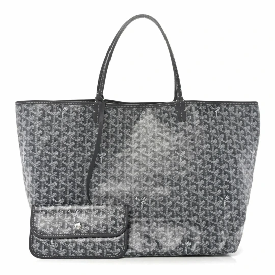 Goyardine Saint Louis GM Grey Bag