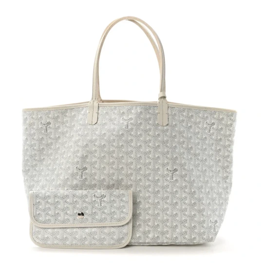 Goyardine Saint Louis PM White Bag