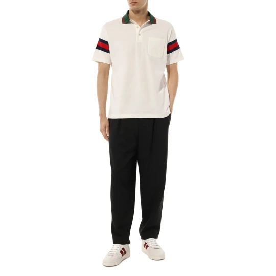 Cotton Jersey Polo with Web