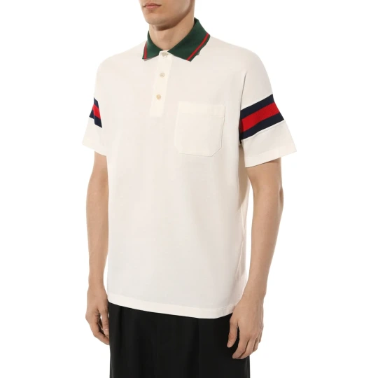 Cotton Jersey Polo with Web