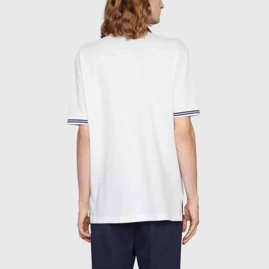 Cotton Piquet Polo with Interlocking G