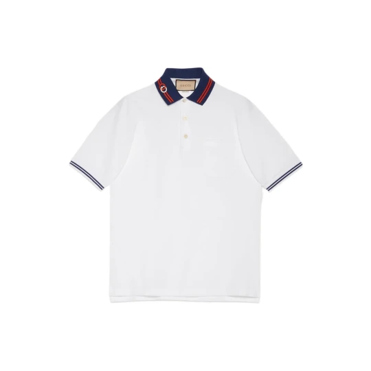 Cotton Piquet Polo with Interlocking G