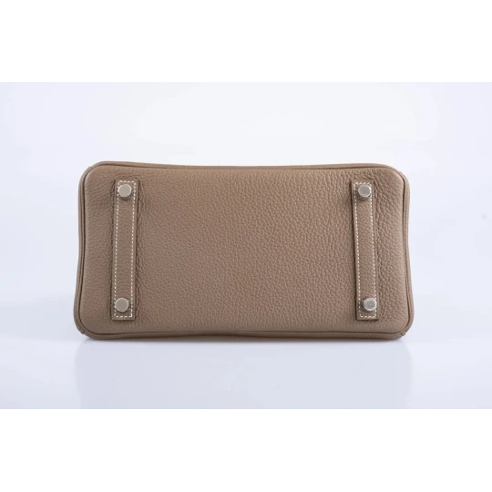 Birkin 25 Etoupe Togo Palladium Hardware